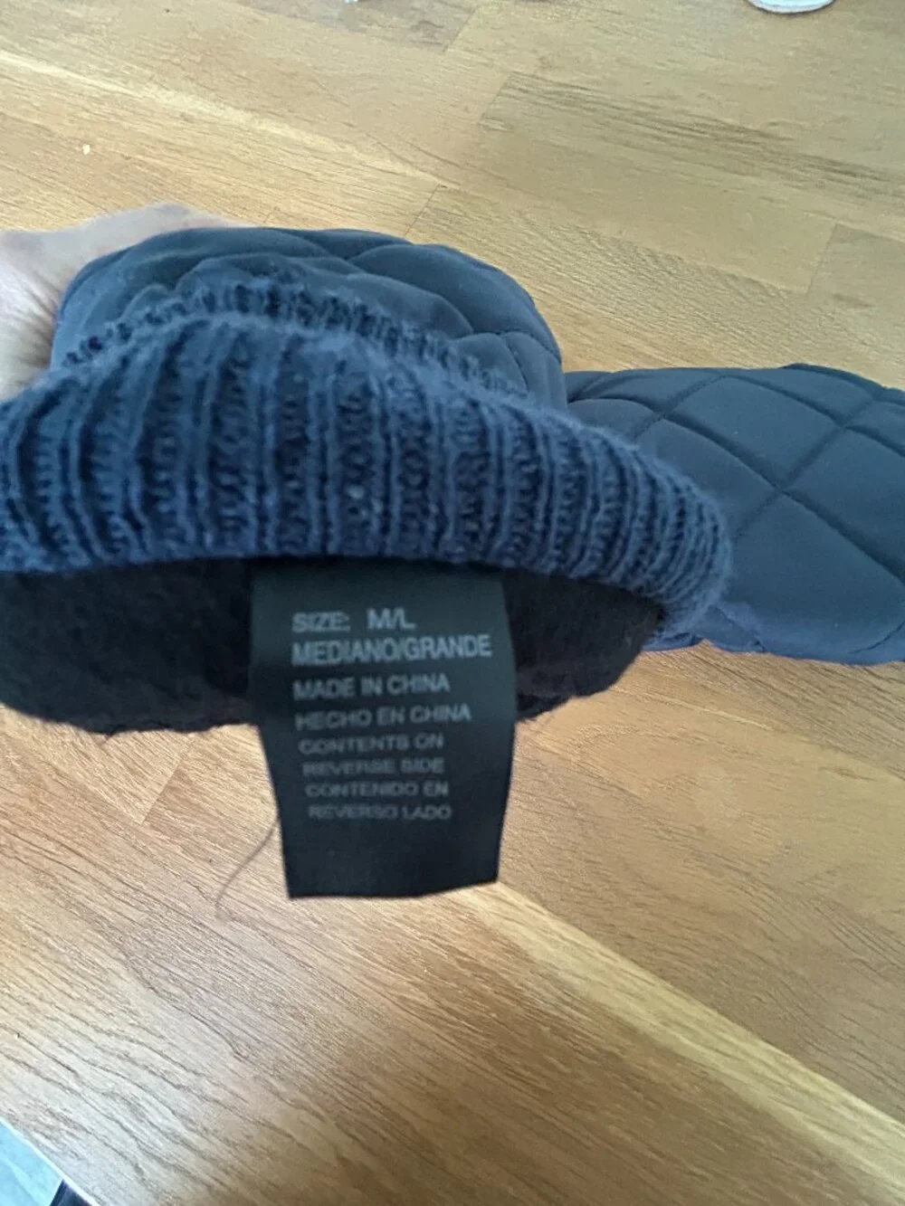 Kids Thinsulate Mittens Size M/L Medium Large Waterproof Navy Fleece Lined